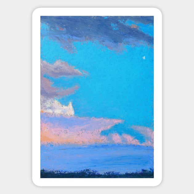 Blue evening Sticker by krinichnaya